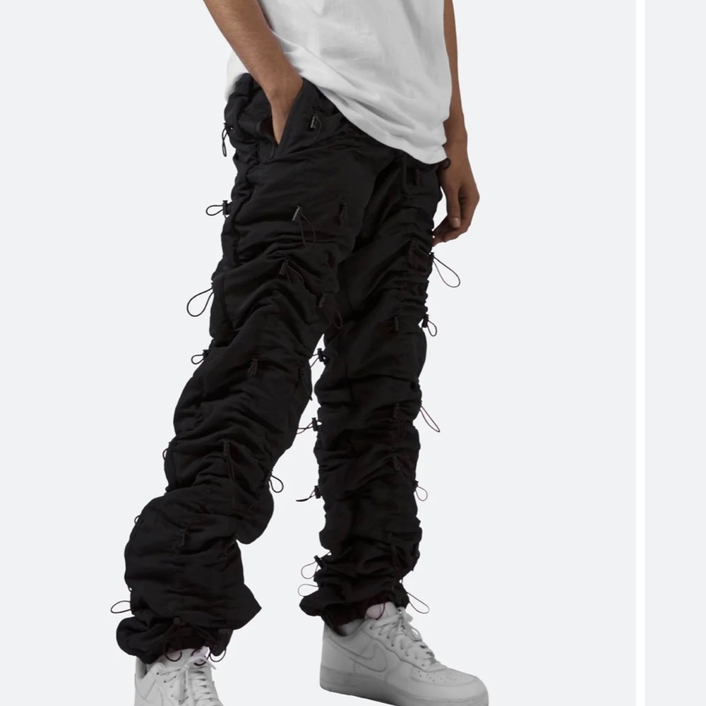 RED MNL Bungee Cord Pants